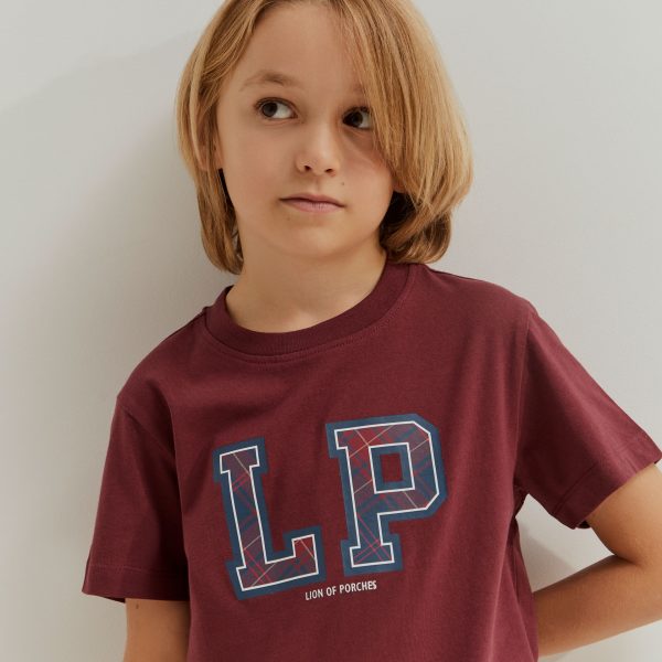 T- shirt de algodão Lion Of Porches